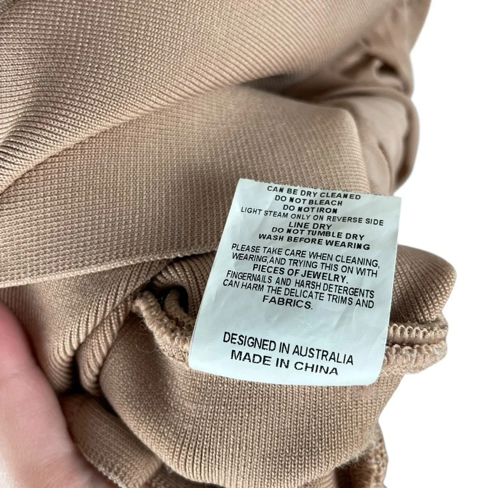 Elliatt Praise Mini Dress Nude – Size XS – Revolve